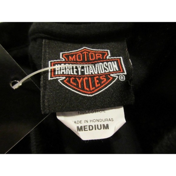 Mitchell's Modesto CA Harley Davidson Black Full Chrome Muscle Tank Shirt Mens M - Picture 12 of 12